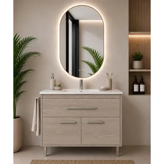 ORIGEN BATH BAHIA Badmöbel mit Waschbecken 90x40 cm, Tea-Esche