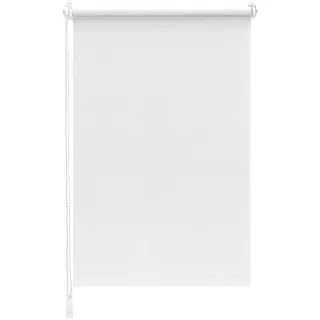 Sekey Verdunklungsrollo ohne Bohren Klemmfix 50 cm breit, Seitenzugrollo Hitzeschutz Sichtschutz und Sonnenschutz Wandmontage Deckenmontage Klemmrollo für Fenster & Tür, 50 x 130cm, Weiss