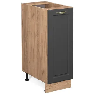 Vicco Apothekerschrank Fame-Line 30 x 82 x 51,6 cm Anthrazit-Gold
