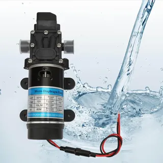 120W elektrische Wasserpumpe 10L / m selbstansaugende Membranpumpe mit Überstromschutzvorrichtung für Hochdruckreiniger(12V)