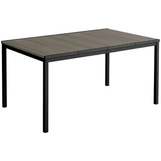 Ambia Garden Gartentisch , Walnussfarben , Kunststoff , Holzoptik , rechteckig , 160x75x95 cm , lichtecht, UV-beständig, wetterfest , Gartenmöbel, Gartentische, Gartentische