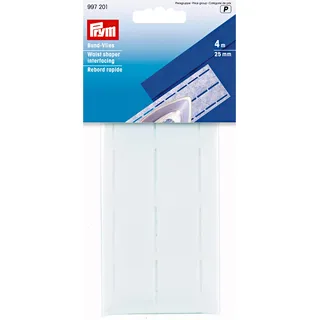 Prym 997201 Bund-Vlies perforiert 25 mm weiß, Polyester