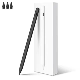 MEKO Stift für Apple iPad 2018–2026, 13-Min.-Schnellladung, Palm Rejection | Pencil für iPad mit magnetischer Haftung, Neigungssensor für iPad 6–10/A16, Pro M4 11/12,9", Mini 5–7, Air M2/M3 3–5