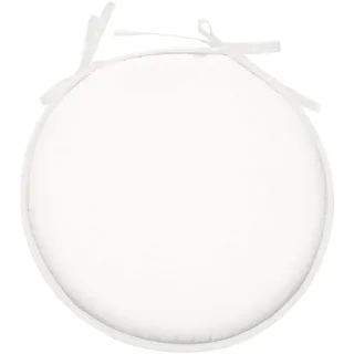 Stof Nelson Gal rund 40 x 40 cm Weiß