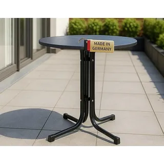 Gardissimo Gartentisch Klapptisch Ø 80 x 72 cm grau