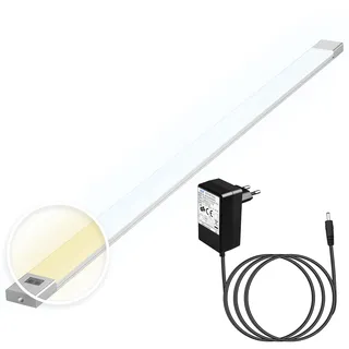 phonar 2 Pack - LED Lichtleiste 90cm, 2800-6000K Unterbauleuchte Indirekte Beleuchtung Küche Indoor Leiste Küche Farbtemperatur einstellbar, 12W 230V LED Licht mit Bewegungssensorschalter