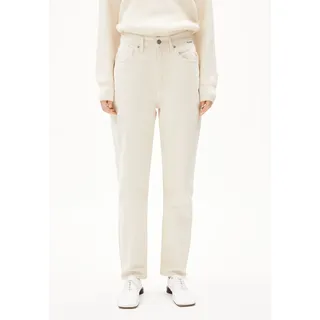 MAIRAA HIGH WAIST MOM JEANS | recycelter Baumwoll-Mix Comfort Stretch - beige (31-34)