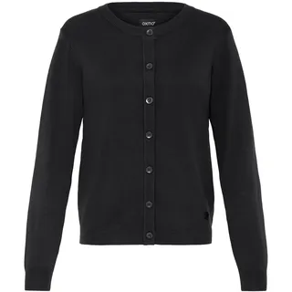 Strickjacke OXMO "Strickjacke OXAida", Damen, Gr. XS, schwarz, Obermaterial: 70% Viskose CV. 30% Polyamid PA., Strickjacken Strickjacke