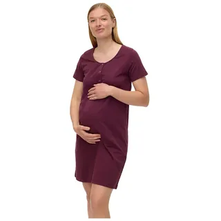 Mamalicious Mira Solid Maternity Nachthemd - Fig - XL