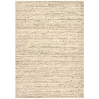 THEKO Pure UNI Handwebteppich 40 x 60 cm Beige