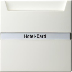 Bild Hotel-Card-Taster 10AX 250V beleuchtbar, reinweiß (0140 40)