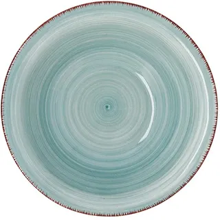 Quid Set 6 Suppenschalen aus Keramik Steingut | Suppenteller Türkis 18 cm, Aqua, Standard
