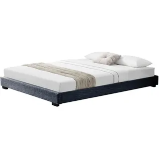 Corium Polsterbett Masari - Dunkelgrau , Textil , 180x200 cm , Schlafzimmer, Betten, Polsterbetten