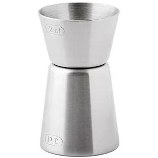 Weis 16803 Cocktail-Messbecher 2+3 cl, Edelstahl, Silber, 4 x 4 x 6.5 cm