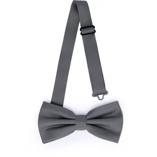 Ladeheid Elegante Herren Fliege - Hochwertig, Matt, Verstellbar, Perfekt für Hochzeit, Party, Büro. Ideal für Männer, Frauen, Teenager BMM (12cm x 6cm, Graphite)