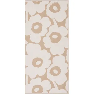 Marimekko Duschtuch "UNIKKO" 100% Baumwolle, angenehm weich, 70 x 150 cm, beige,weiß