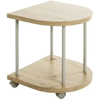 Haku-Möbel HAKU Beistelltisch C-Form MDF-Platte esche 40,0 x 40,0 x 45,0 cm 1 St.