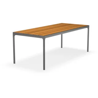 Houe Four Gartentisch 210 x 90 x 74 cm Bambus/Grau