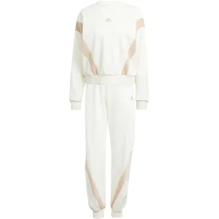 Adidas Damen Laziday Track Suit Trainingsanzug, Off White, L