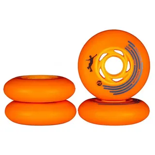 Powerslide King Of Slides Schlittschuhrollen 4 Einheiten - Orange / Orange - 80 mm-90A