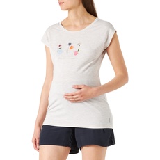 ESPRIT Maternity Damen Short Sleeve T-shirt T Shirt, Oatmeal Melange - 006, 38 EU