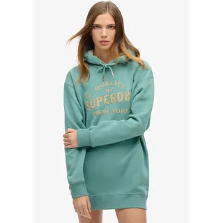 Superdry Jerseykleid »LUXE METALLIC LOGO HOOD DRESS«