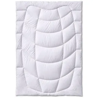 Kauffmann Steppdecke , Grauweiß , Textil , Füllung: Kamelhaar , 200x200 cm , Oeko-Tex® Standard 100 , Heimtextilien, Kopfpolster & Bettdecken, Bettdecken, Steppdecken