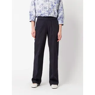 Schlupfhose TONI "Sue Wide Chino", Damen, Gr. 40, N-Gr, dunkelblau, Web, Obermaterial: 87% Baumwolle, 10% Polyamid, 3% Elasthan, lang, Hosen Schlupfhose, mit bequemem Dehnbund - auch in Kurzgröße erhältlich
