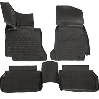J&J AUTOMOTIVE | 3D Gummimatten Auto Matten Fussmatten Kompatibel mit E-Klasse W213 / S213 2016-2023, Rand cca 4cm, Allwetter, 4Tlg, Premium Qualität