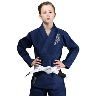 Venum, Contender Kinder BJJ Kampfanzug (Free Weiß belt included), Unisex Kinder, C3, Marineblau