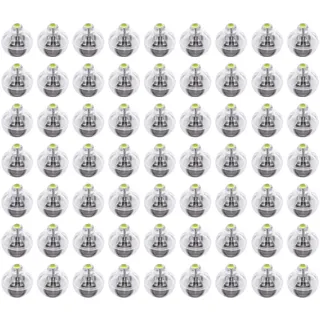 FEPITO 100 Stück Mini LED Lichter Luftballons Weiße LED Ballonlichter Drahtlose Kugellampe für Papierlaterne Ballonlicht Party Weihnachtsfeier Dekorationen Halloween
