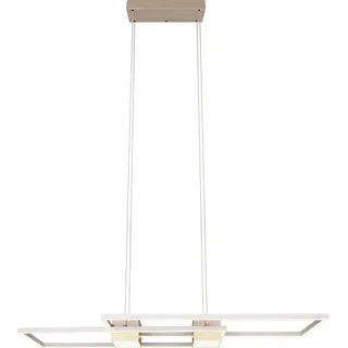 Trio ALBANY 1-flg. 100 cm eckig braun Aluminium