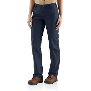 Carhartt Damen Rugged ProfessionalTM-Serie Rugged Flex® Loose Fit Canvas-Arbeitshose, Marineblau, W10
