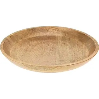 XL Mango Holz Dekoschale Ø 40 cm - Tischdeko Schale Obstschale Holzschale