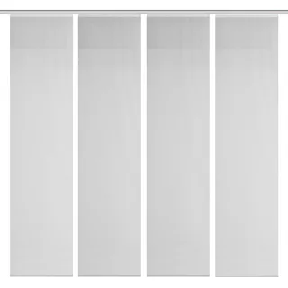 VISION S Schmidt Schiebewand Rom 4er-Set Polyester Grau 60 x 260 cm