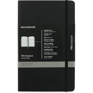 Moleskine Notizbuch Professionelles A5 Schwarz liniert