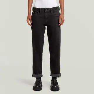 Boyfriend-Jeans G-STAR "Kate", Damen, Gr. 26, Länge 28, washed schwarz, Denim/Jeans, Obermaterial: 98% Baumwolle, 2% Elasthan, weit, unten schmal lang, Jeans Boyfriend-Jeans, im 5-Pocket-Stil
