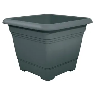 geli Thermo Plastic Pflanzkübel Nora quadratisch aus Kunststoff, Farbe:anthrazit;Größe:58 x 58 cm