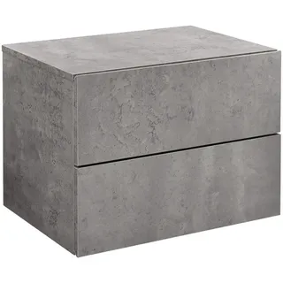 [en.casa] Wandregal Ampfing 40 x 30 x 29 cm Grau