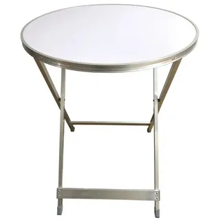 Tisch Falttisch Aluminium Weiß Runder 60cm Dfh
