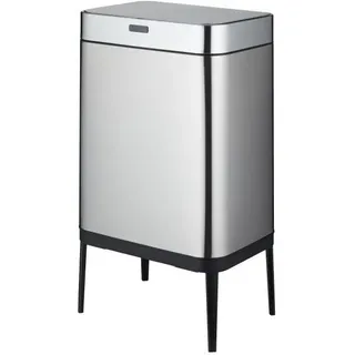 KÜCHENBEWEGUNG OBER 60 L Automatischer Küchenabfallbehälter - Edelstahl - Grau