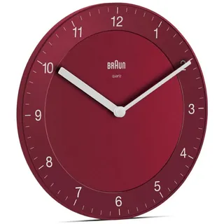 Braun BC 06 R Quarzwanduhr analog rot - Rot