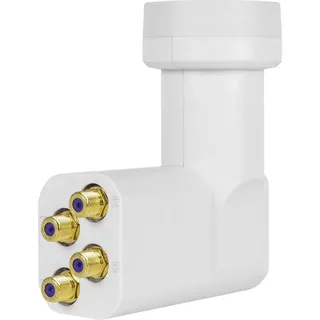 Megasat HD-Profi Quattro (Quattro LNB, 40mm), LNB, Weiss