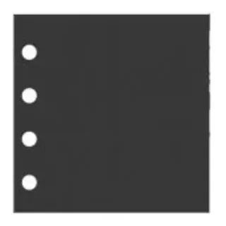 Ilford Ergänzungsblätter 38x38  schwarz 10 Blatt