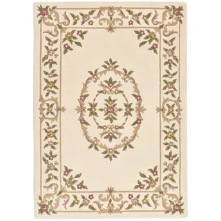 Theko Handtuftteppich Bloomingville 70x140 cm , Beige , Textil , Floral , Rechteckig , 70x140 cm , Care & Fair , für Fußbodenheizung geeignet , Teppiche und Böden, Teppiche, Hochflorteppiche & Shaggys