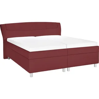 Esposa Polsterbett , Rot , Textil , H2 , Höhe ca. 16 cm , 180x200 cm , Über- und Sondergrößen erhältlich, Bezug abnehmbar/waschbar, Ober- und Unterseite versteppt, wendbar, atmungsaktiv,Über- und Sondergrößen erhältlich, Bettkasten, Lattenrost, Matratze, gepolstertes Kopfteil, Kaltschaummatratze, Stoffauswahl, motorische Verstellung des Lattenrostes, in verschiedenen Größen erhältlich,Federholzleisten verleimt, Federleisten mit Duokappen, mit Motorverstellung erhältlich, verstellbar , Schlafzimmer, Betten,