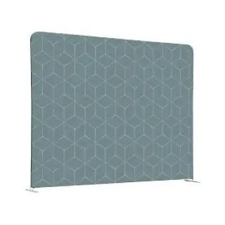 SHOWDOWN EU Raumteiler Aluminium Grey 1.984 x 450 x 1.502 mm