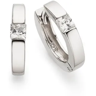 Bruno Banani Creolen Schmuck Geschenk Silber 925 Zirkonia 15,2 mm