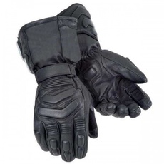 Bikers Gear Storm Winter Thinsulate Kevlar und Hipora wasserdichte Handschuhe, Schwarz, Größe:XL