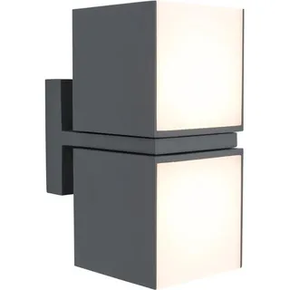 Lutec Außenwandleuchte Aluminium/Kunststoff/Metall/Stahl 21,3 cm 1000 lm grau